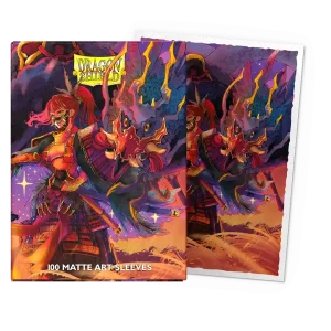 dragon shield 100 protèges cartes illustrées , the fallen