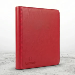 treasurewise classeur-xl-zip-480-rouge