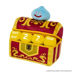 Calendrier Perpétuel en Peluche Slime sur Coffre au Trésor